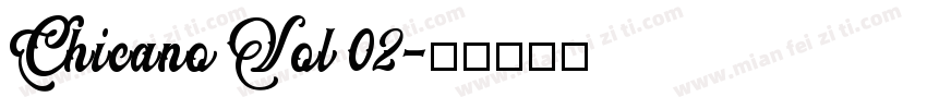Chicano Vol 02字体转换